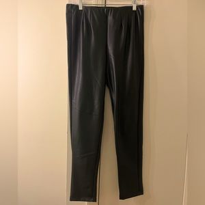 Black leather pants